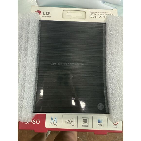 LG SP60NB50 External DVD-Writer Ultra-Slim Portable Mac PC Tested SP60 M NIB - Picture 3 of 4